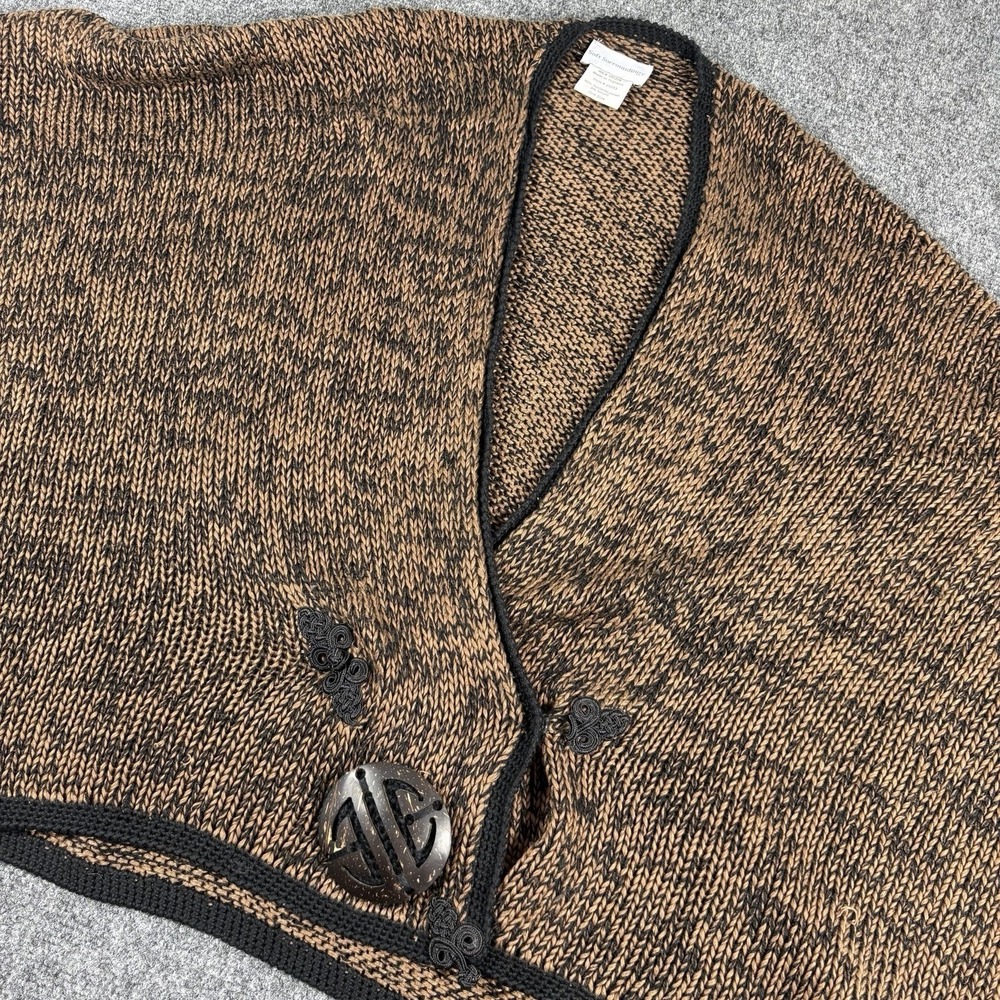 Soft Surroundings Shawl One Size Mei‎ Ling Sweater Cape Poncho Brown Goblincore
